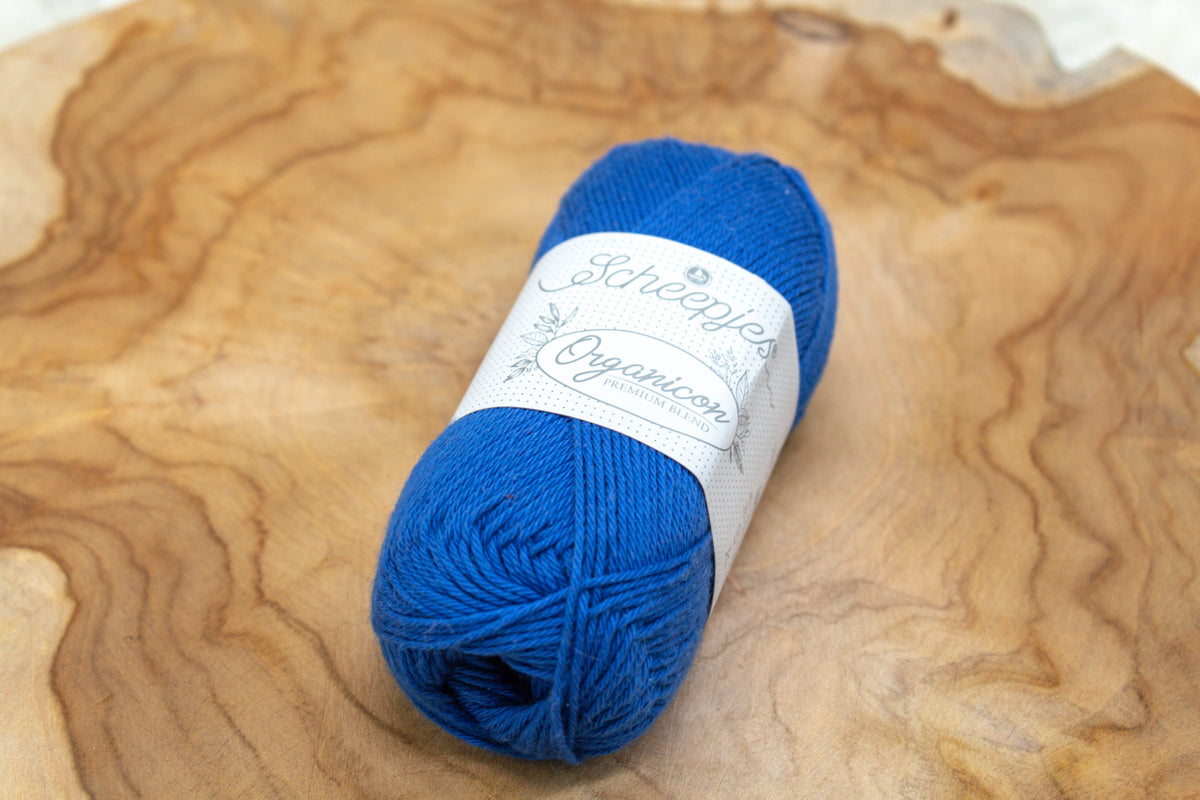 Duurzaam garen: Scheepjes Organicon in kleur 252 Blauw