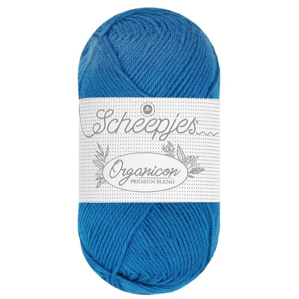 Duurzaam garen: Scheepjes Organicon in kleur 266 Saffier blauw