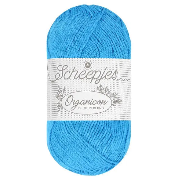 Duurzaam garen: Scheepjes Organicon in kleur 267 Helder blauw