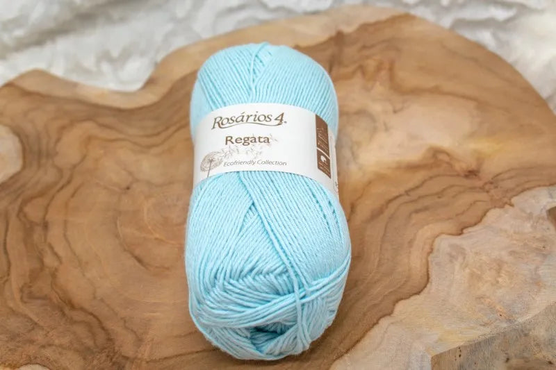 Duurzaam garen: Rosários 4 Regata in kleur 84 Pastel blauw