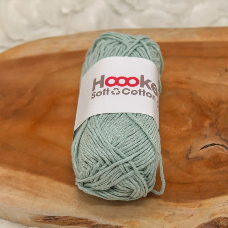 Duurzaam garen: Hoooked Soft Cotton DK in kleur Mint - Marseille Mint