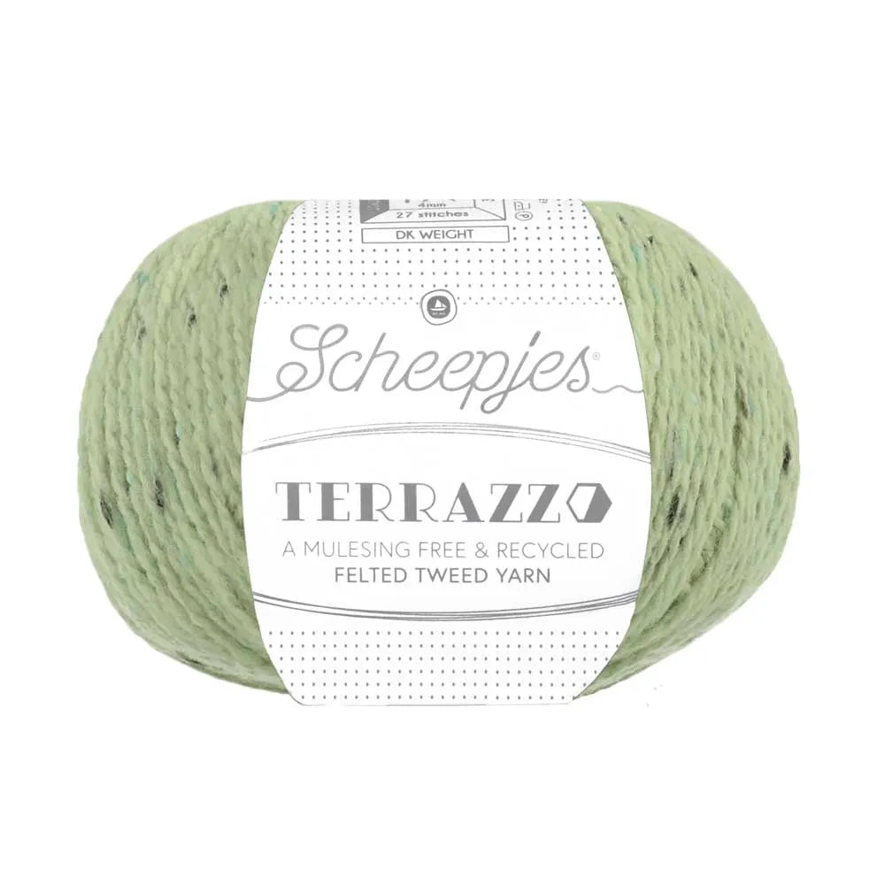 Duurzame wol: Scheepjes Terrazzo in kleur 709 Lente groen