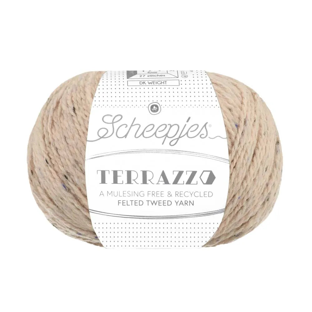 Duurzame wol: Scheepjes Terrazzo in kleur 712 Kiezel beige
