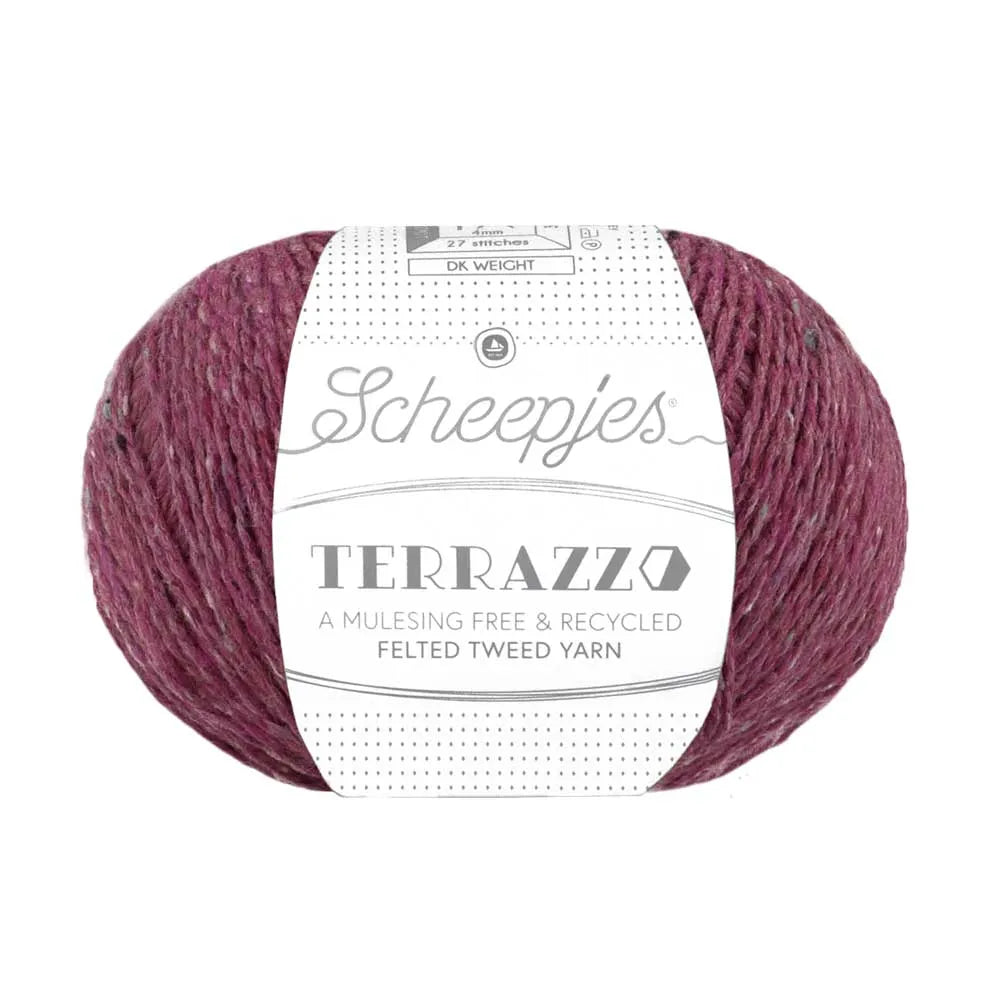 Duurzame wol: Scheepjes Terrazzo in kleur 720 Sangria paars