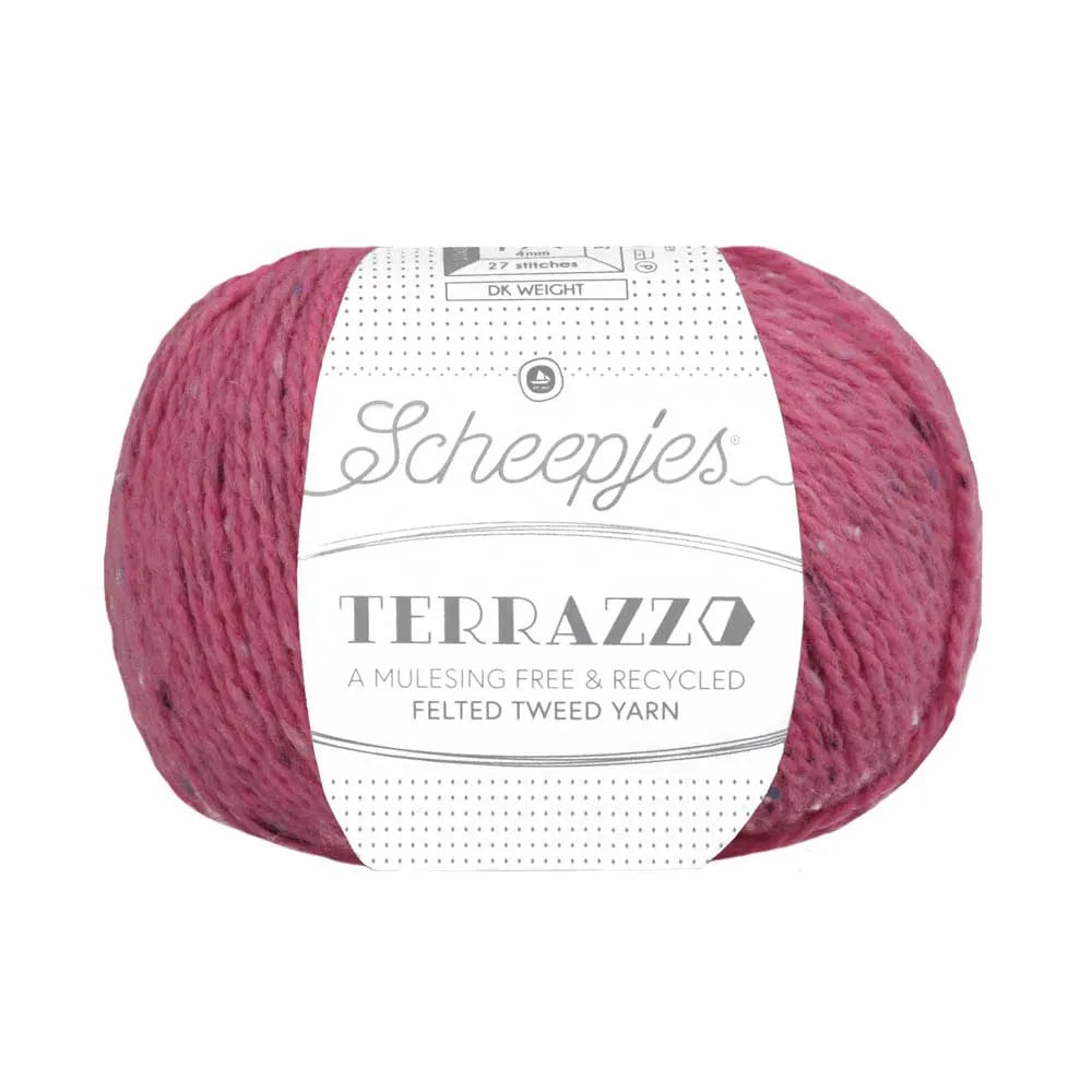 Duurzame wol: Scheepjes Terrazzo in kleur 722 Watermeloen roze