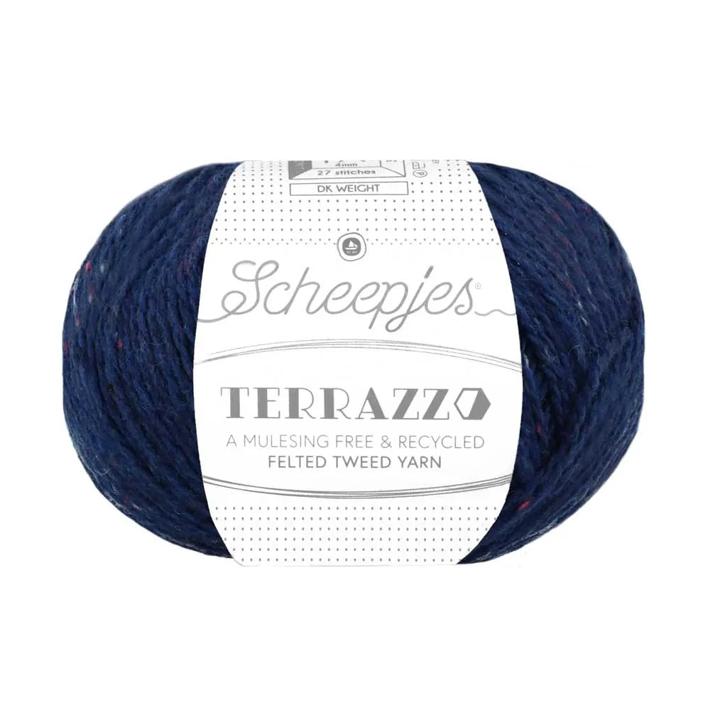 Duurzame wol: Scheepjes Terrazzo in kleur 731 Nacht blauw