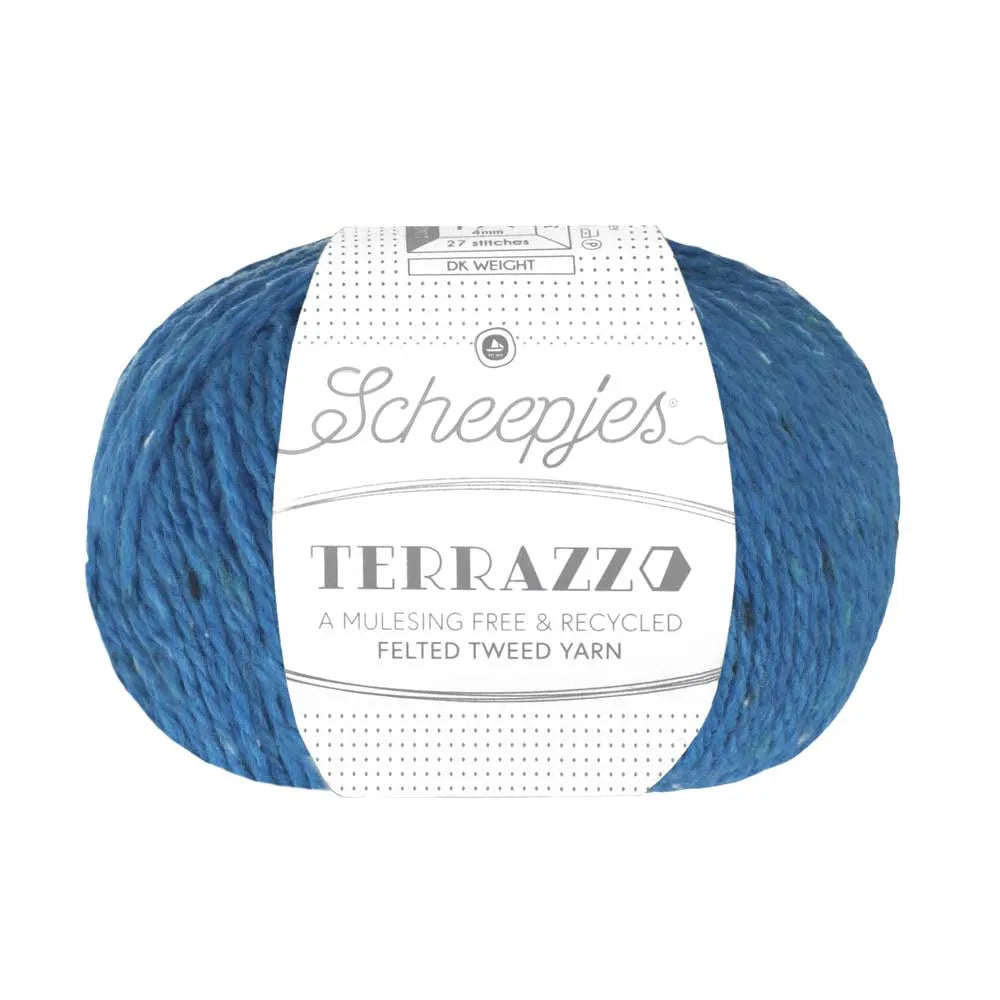 Duurzame wol: Scheepjes Terrazzo in kleur 733 Saffier blauw
