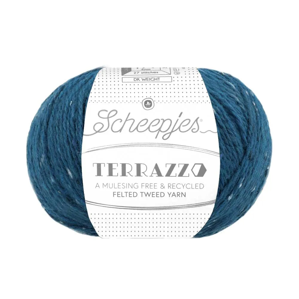 Duurzame wol: Scheepjes Terrazzo in kleur 734 Opaal blauw