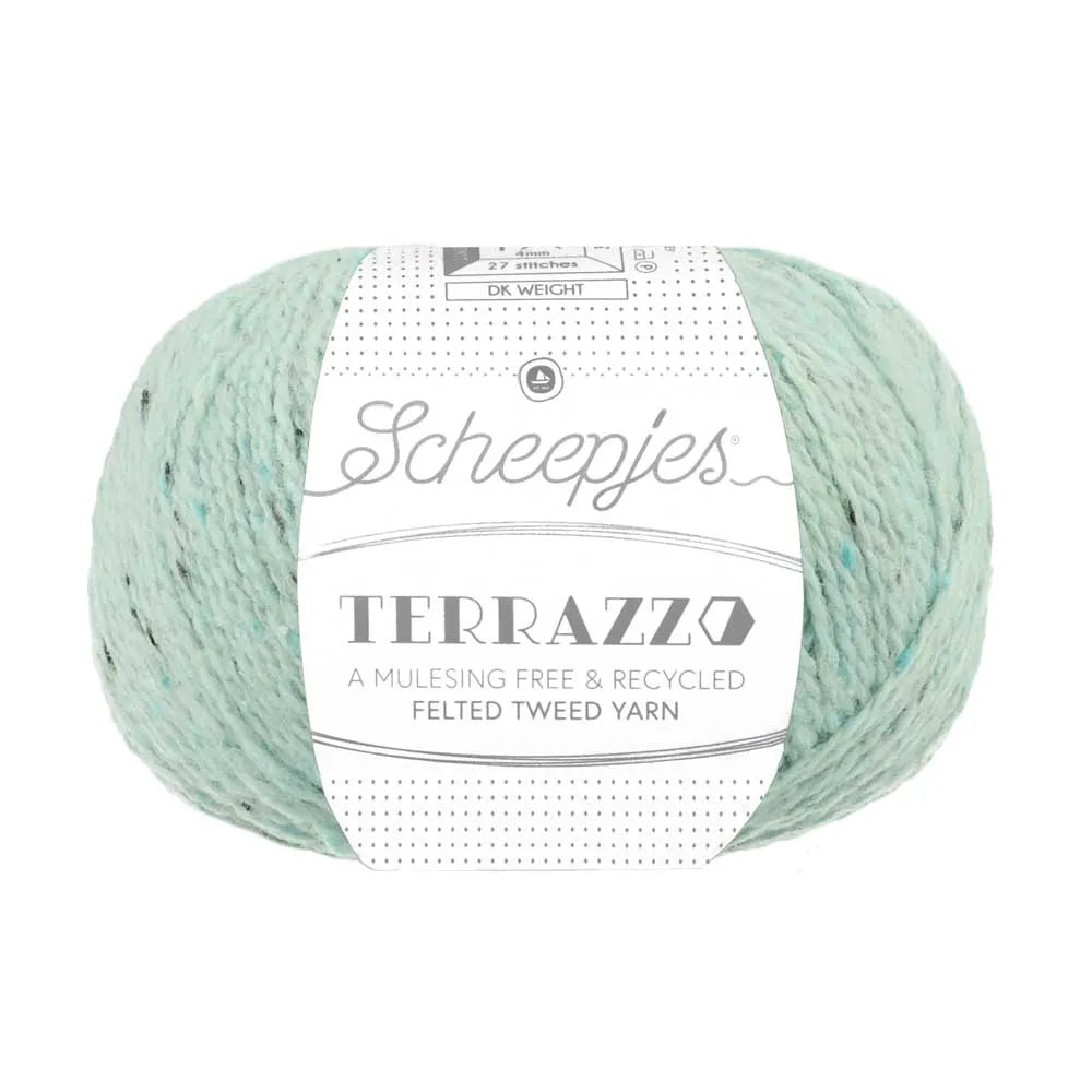 Duurzame wol: Scheepjes Terrazzo in kleur 736 Licht blauw