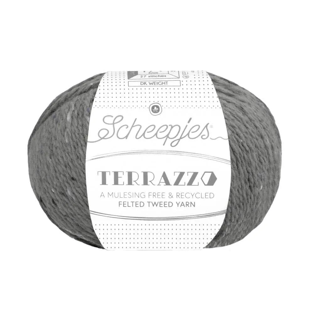 Duurzame wol: Scheepjes Terrazzo in kleur 741 As grijs