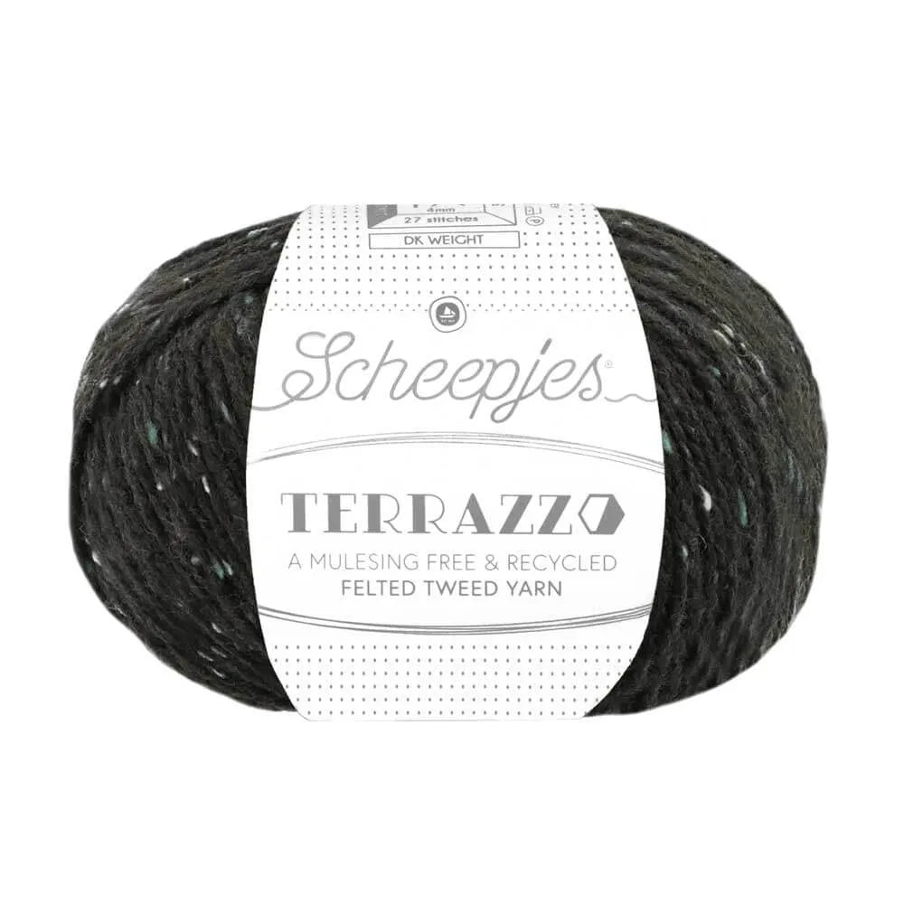 Duurzame wol: Scheepjes Terrazzo in kleur 743 Lei zwart