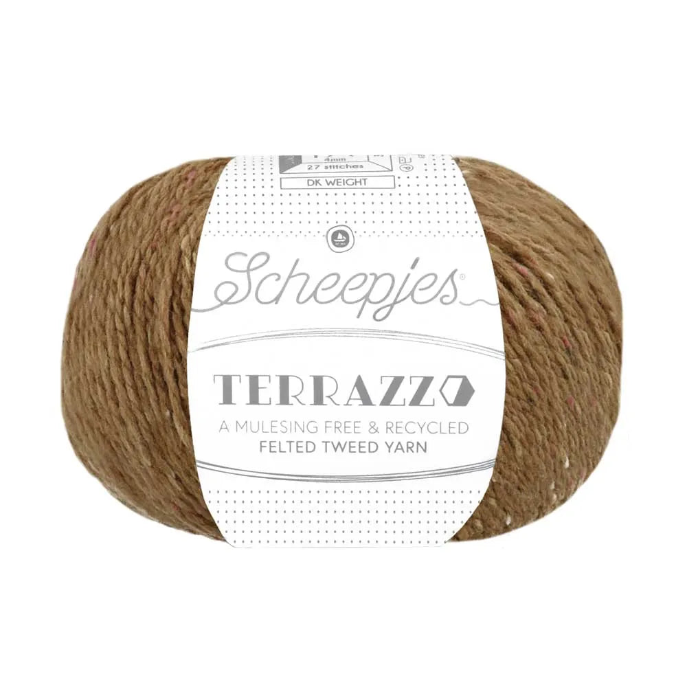 Duurzame wol: Scheepjes Terrazzo in kleur 748 Chocolade bruin
