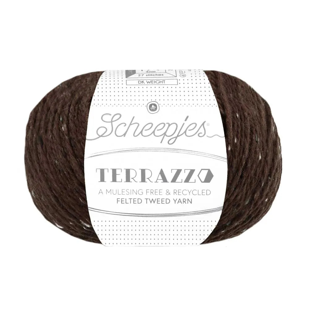 Duurzame wol: Scheepjes Terrazzo in kleur 749 Koffie bruin