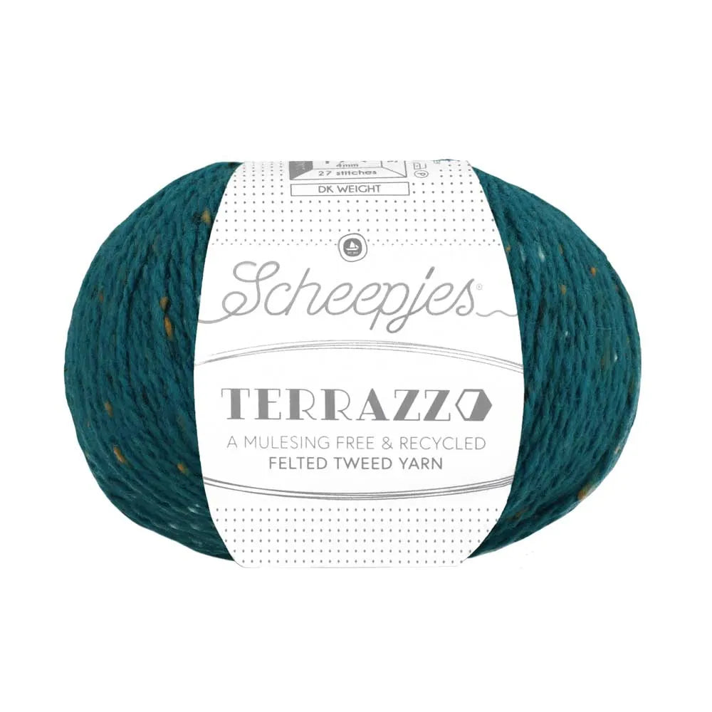 Duurzame wol: Scheepjes Terrazzo in kleur 751 Petrol blauw