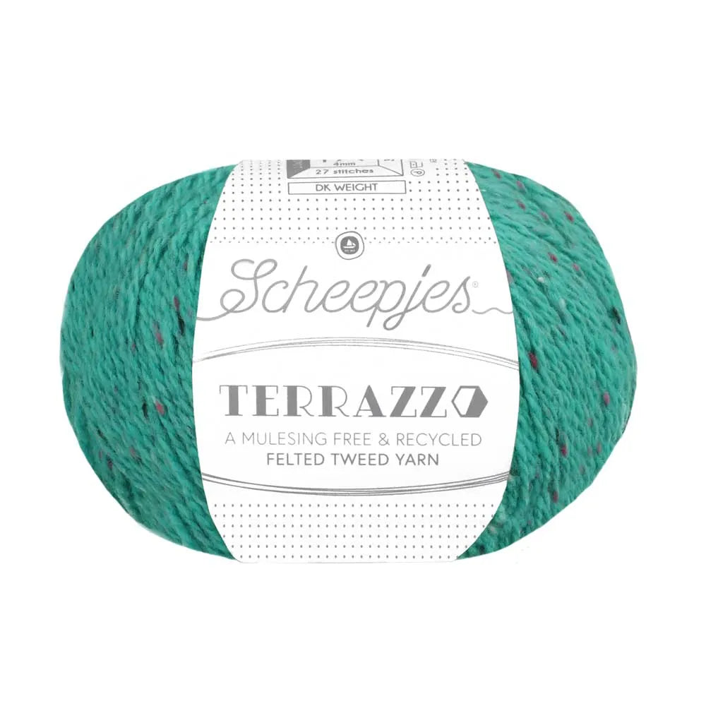 Duurzame wol: Scheepjes Terrazzo in kleur 752 Lagune blauw
