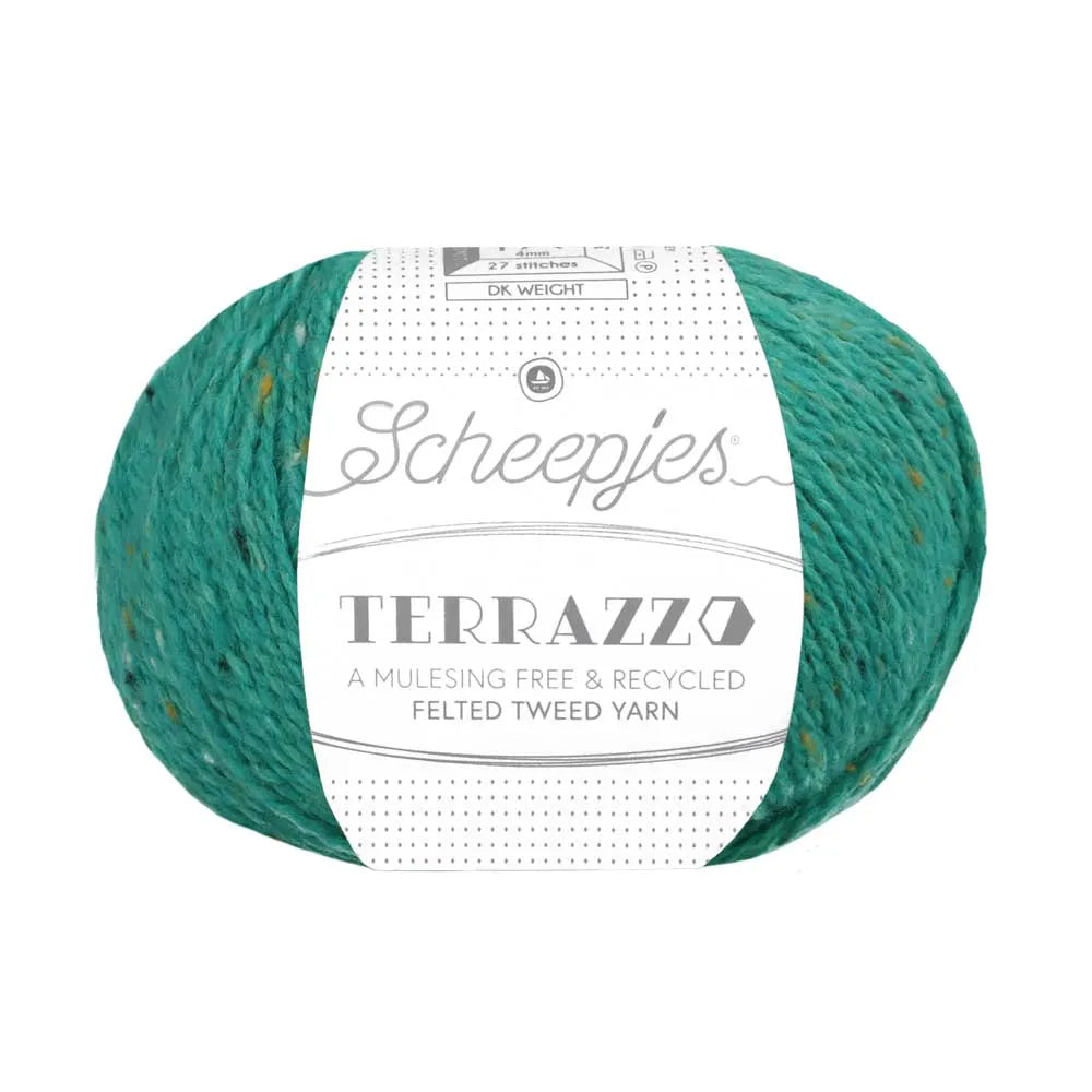 Duurzame wol: Scheepjes Terrazzo in kleur 753 Pauw blauw