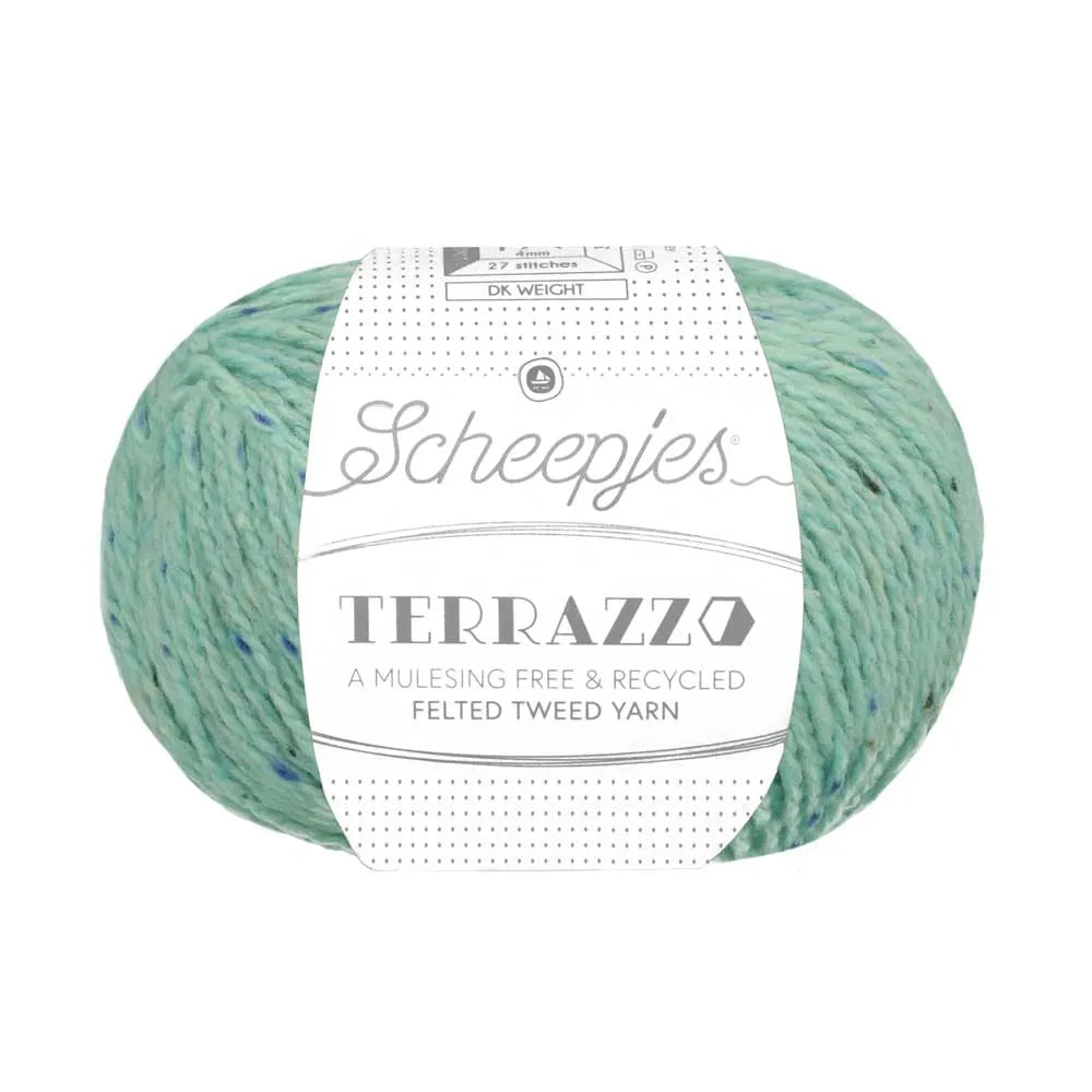 Duurzame wol: Scheepjes Terrazzo in kleur 755 Cyaan