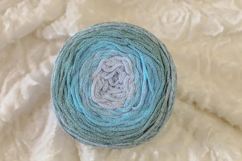 Duurzaam garen: Hoooked Wavy Blends in kleur Blauw tinten - Sea Splash
