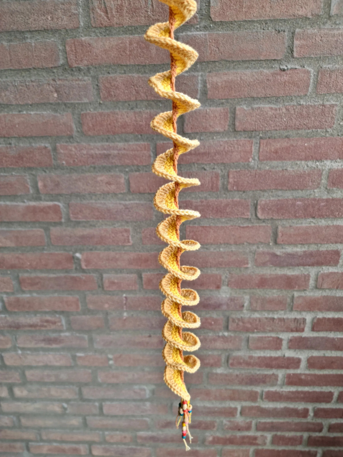 Gehaakt Haakpatroon windspinner Wendy ontworpen door Cora's Knit Knacks