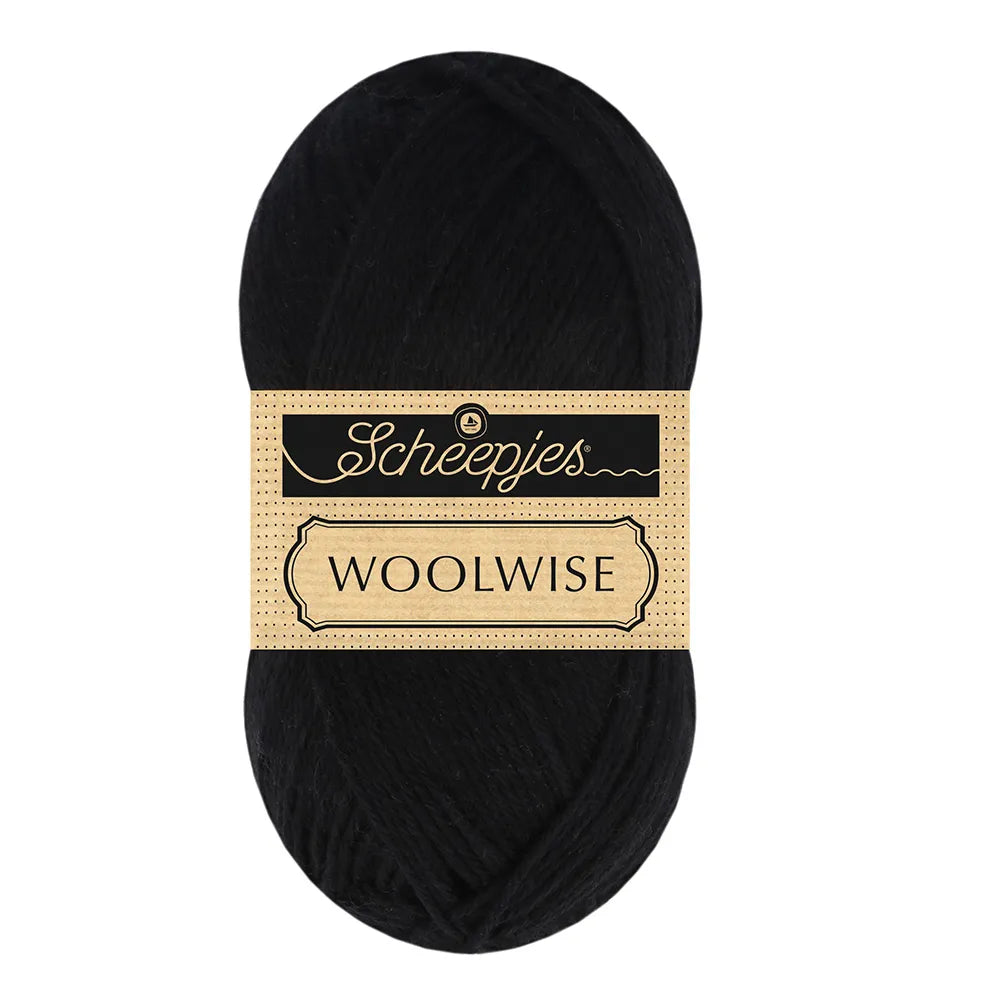 Duurzame wol: Scheepjes Woolwise in kleur 705 Zwart