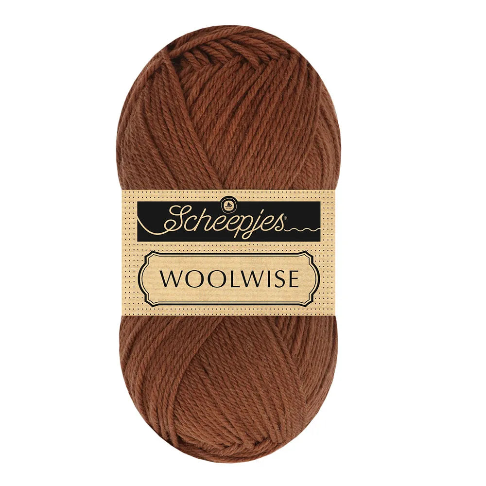 Duurzame wol: Scheepjes Woolwise in kleur 711 Chocolade bruin