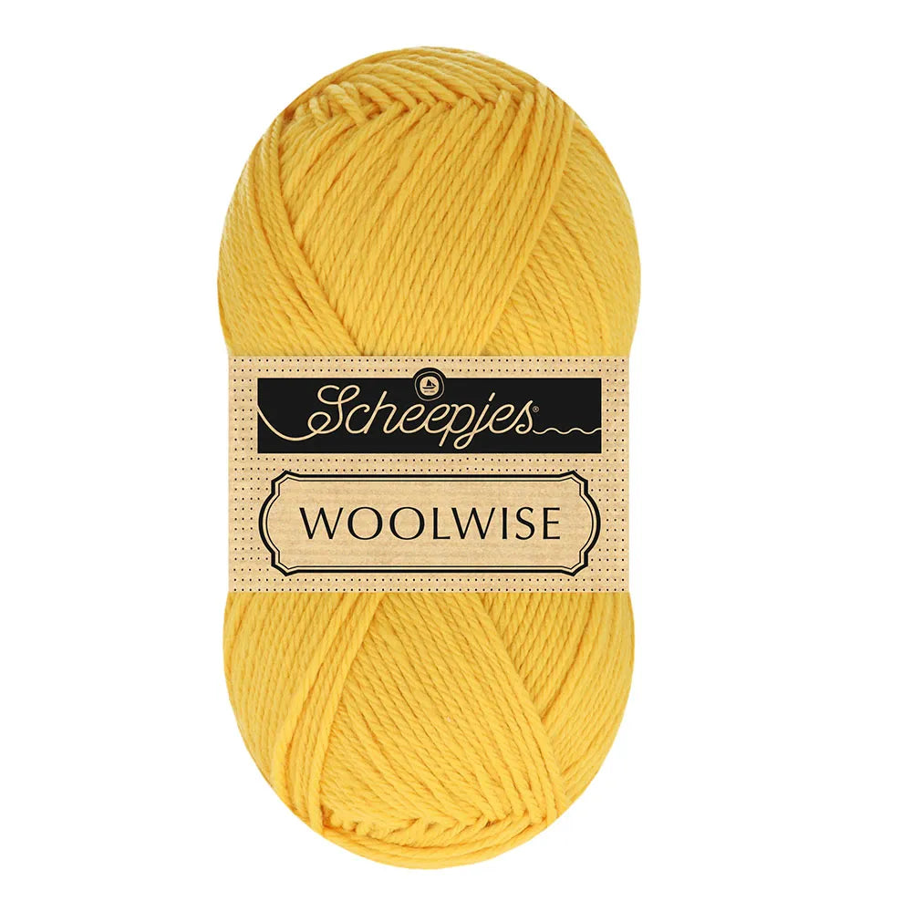 Duurzame wol: Scheepjes Woolwise in kleur 715 Zonnebloem geel