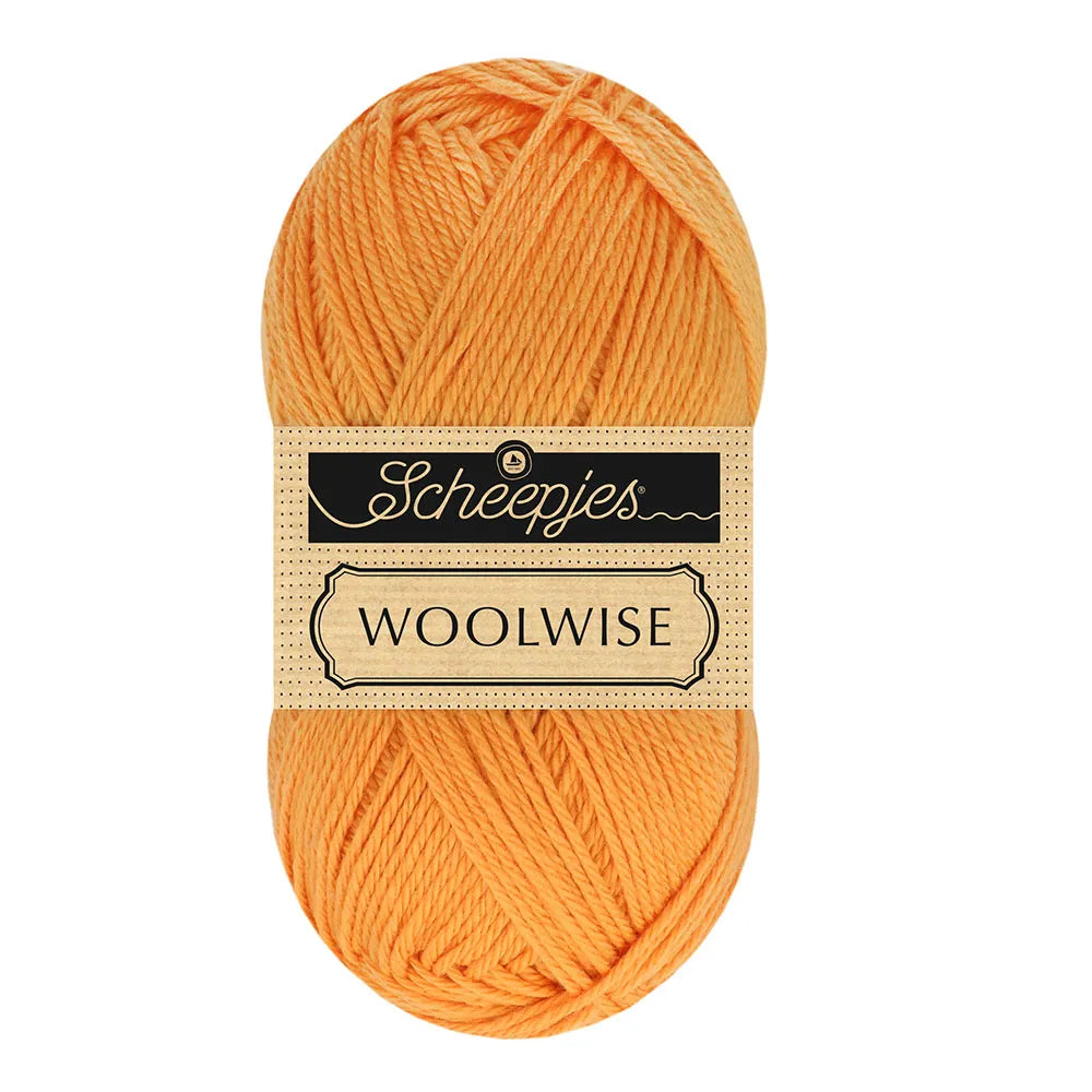 Duurzame wol: Scheepjes Woolwise in kleur 721 Goudsbloem oranje