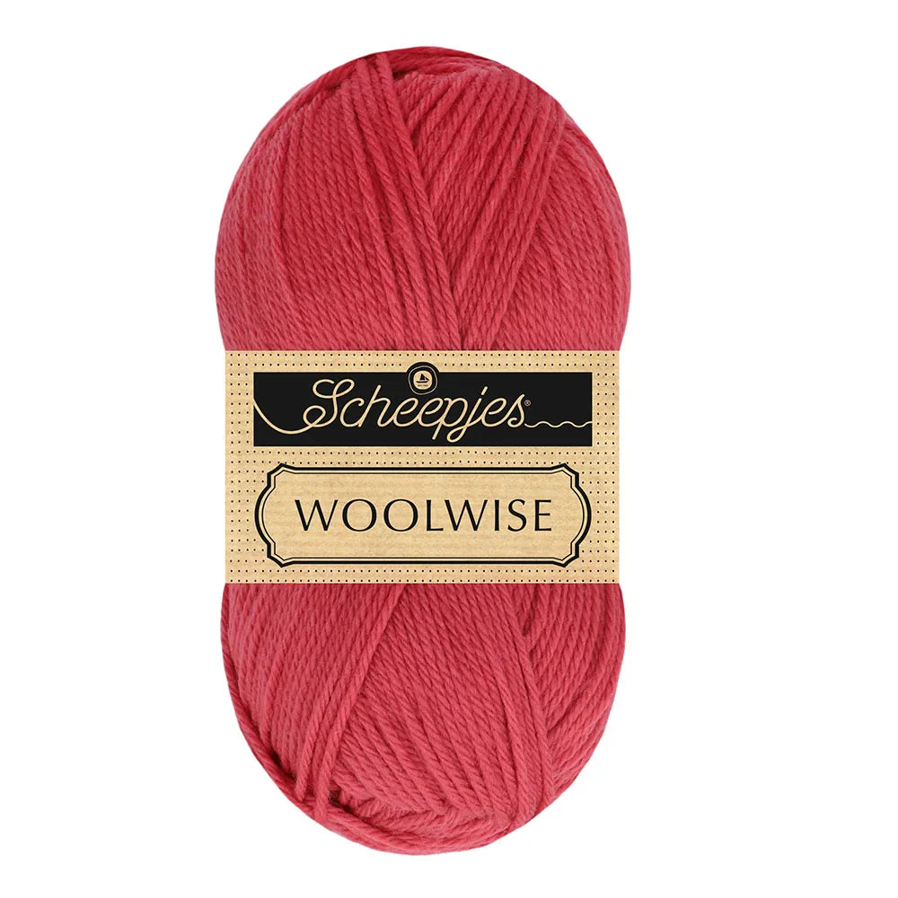 Duurzame wol: Scheepjes Woolwise in kleur 727 Aardbei rood