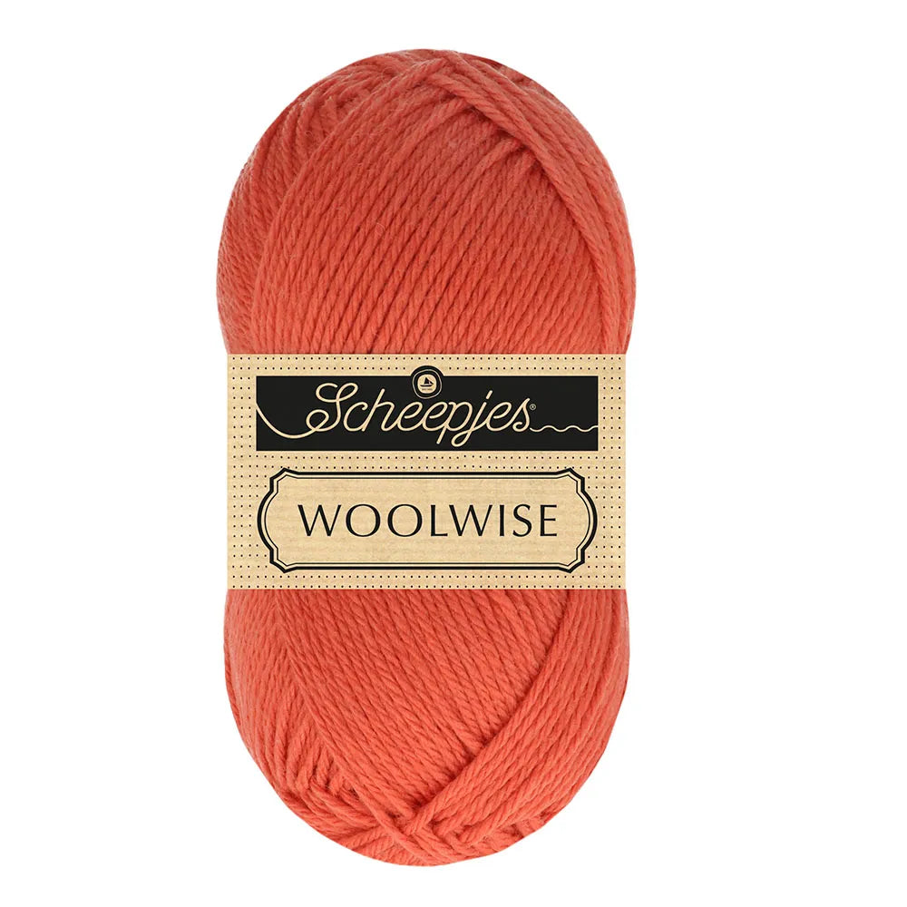 Duurzame wol: Scheepjes Woolwise in kleur 731 Oranje rood