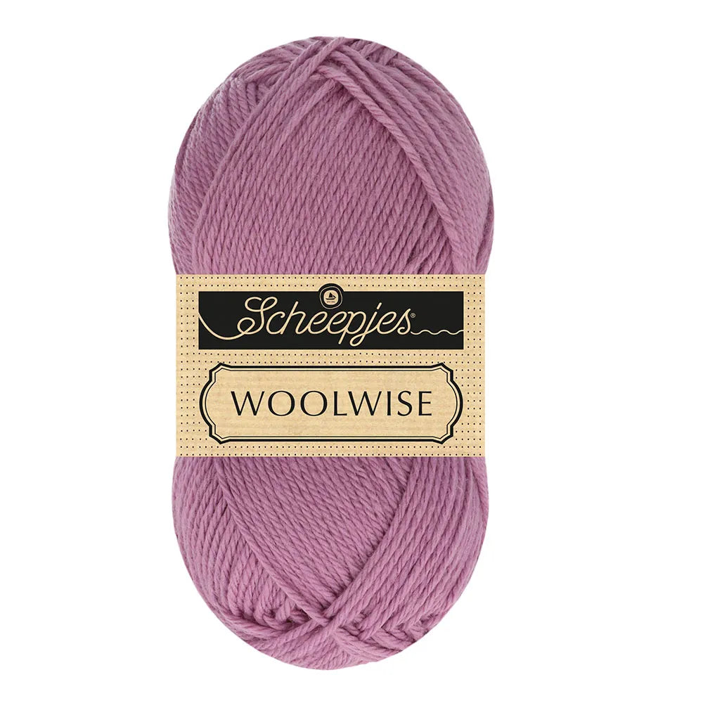 Duurzame wol: Scheepjes Woolwise in kleur 739 Antiek paars