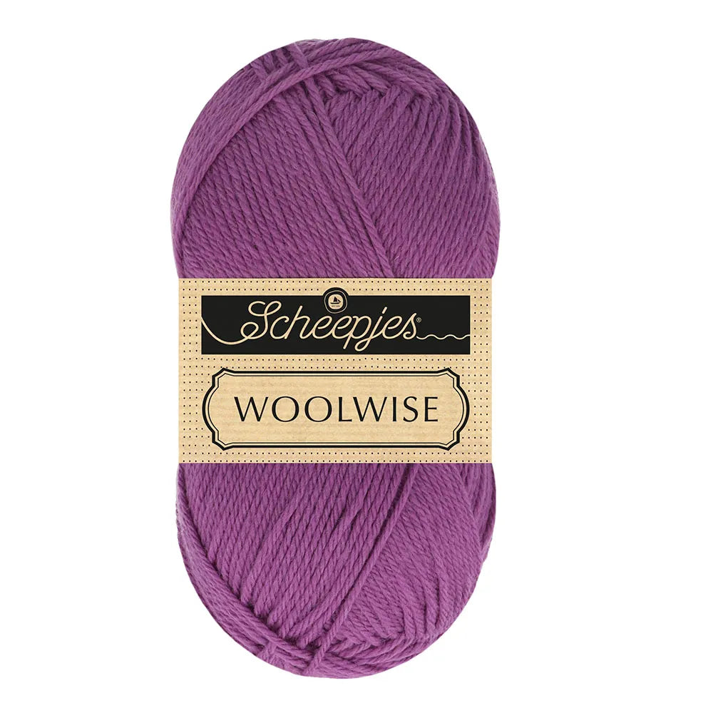 Duurzame wol: Scheepjes Woolwise in kleur 740 Paars