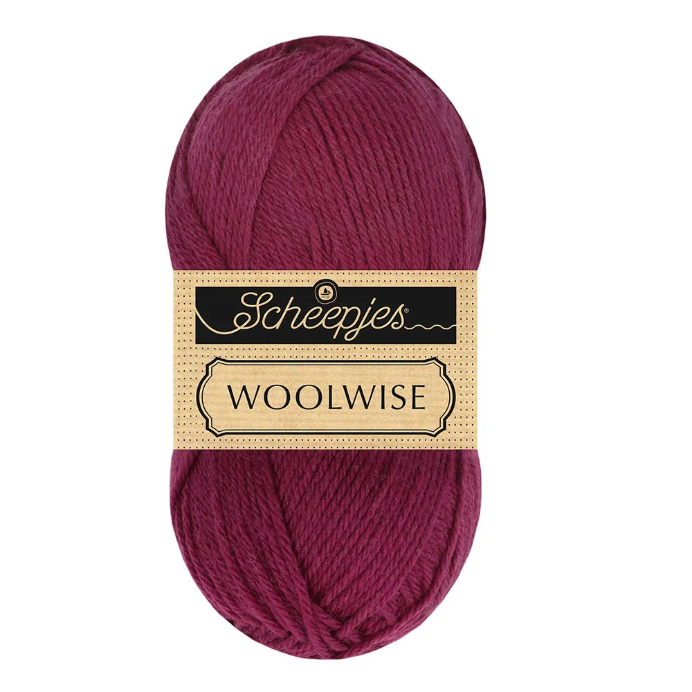 Duurzame wol: Scheepjes Woolwise in kleur 742 Pruim paars