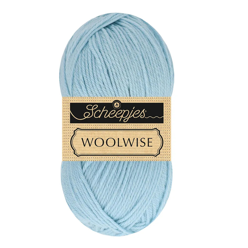 Duurzame wol: Scheepjes Woolwise in kleur 743 Zacht blauw