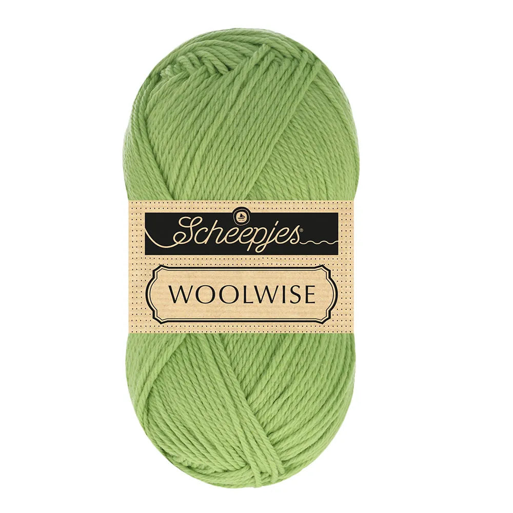Duurzame wol: Scheepjes Woolwise in kleur 755 Sla groen
