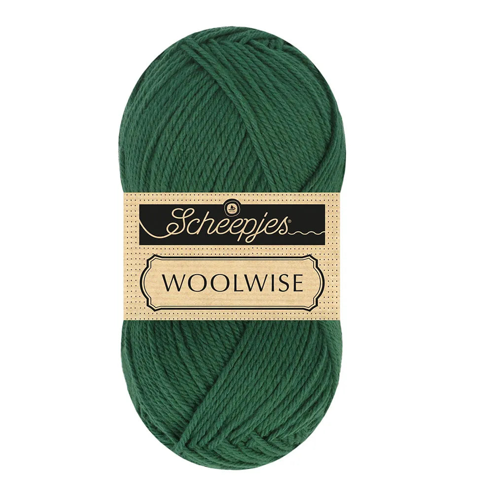 Duurzame wol: Scheepjes Woolwise in kleur 758 Smaragd groen